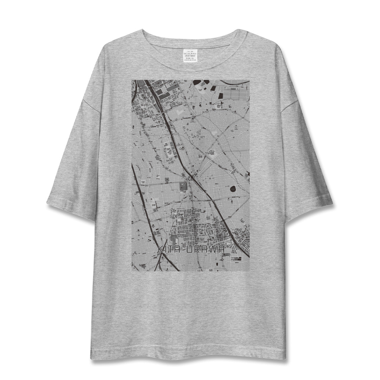 【北浦和(埼玉県)】地図柄ビッグシルエットTシャツ