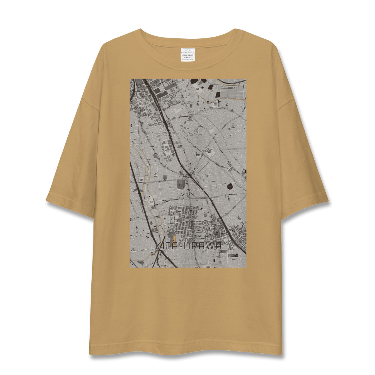 【北浦和(埼玉県)】地図柄ビッグシルエットTシャツ