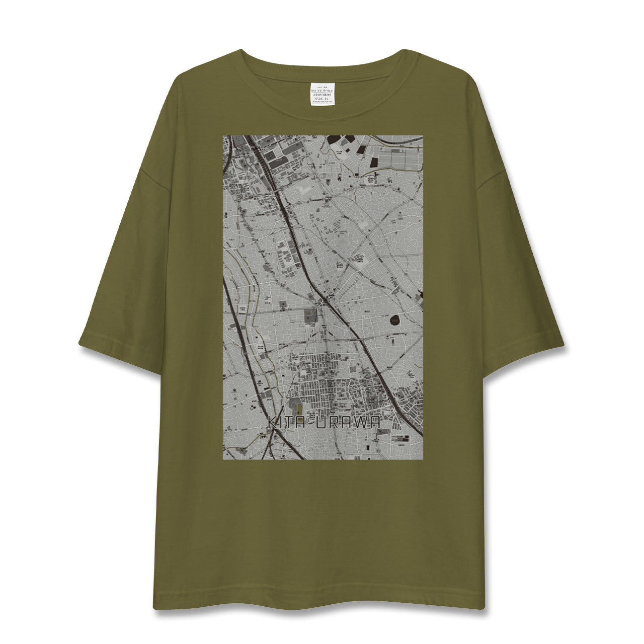 【北浦和(埼玉県)】地図柄ビッグシルエットTシャツ