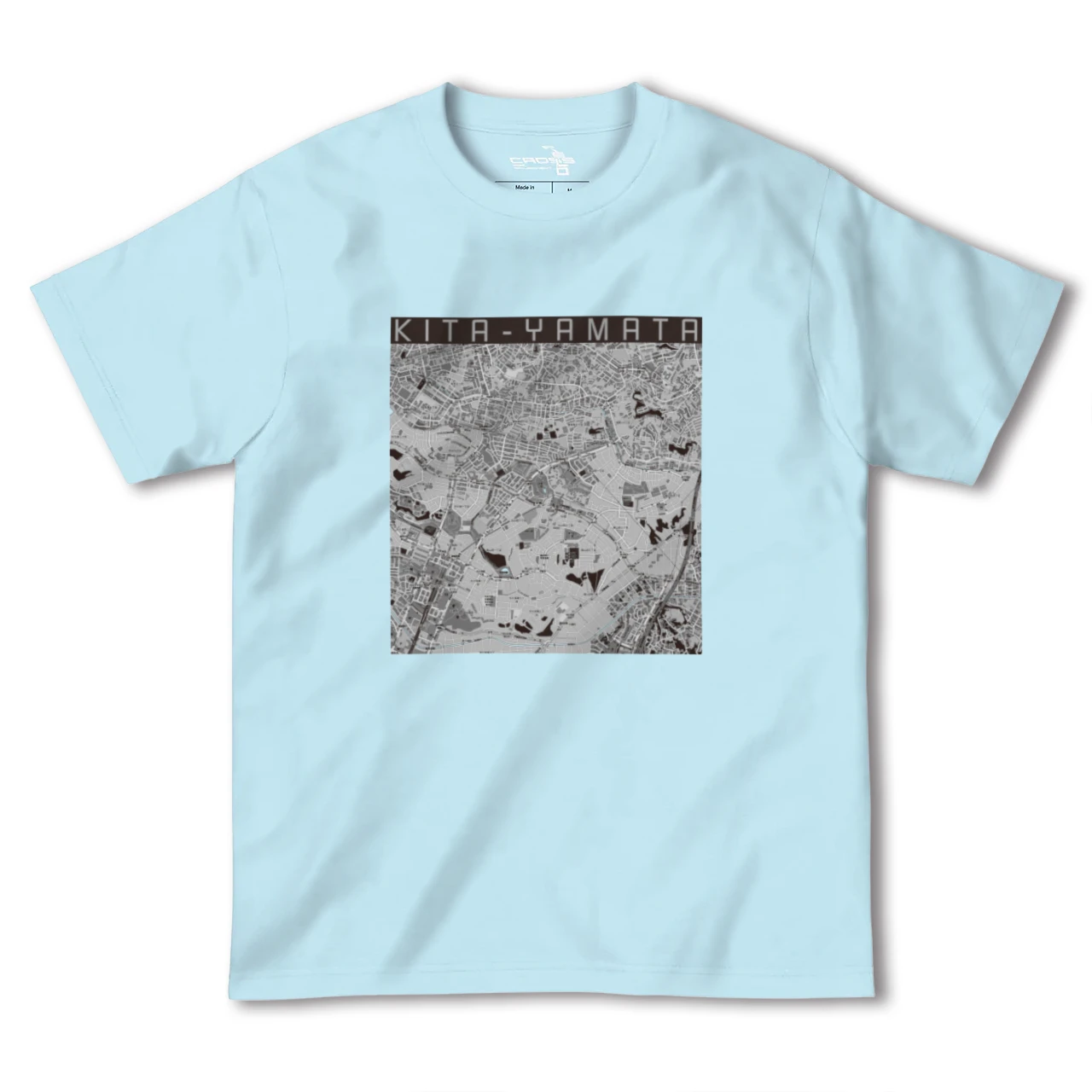 【北山田(神奈川県)】地図柄ヘビーウェイトTシャツ
