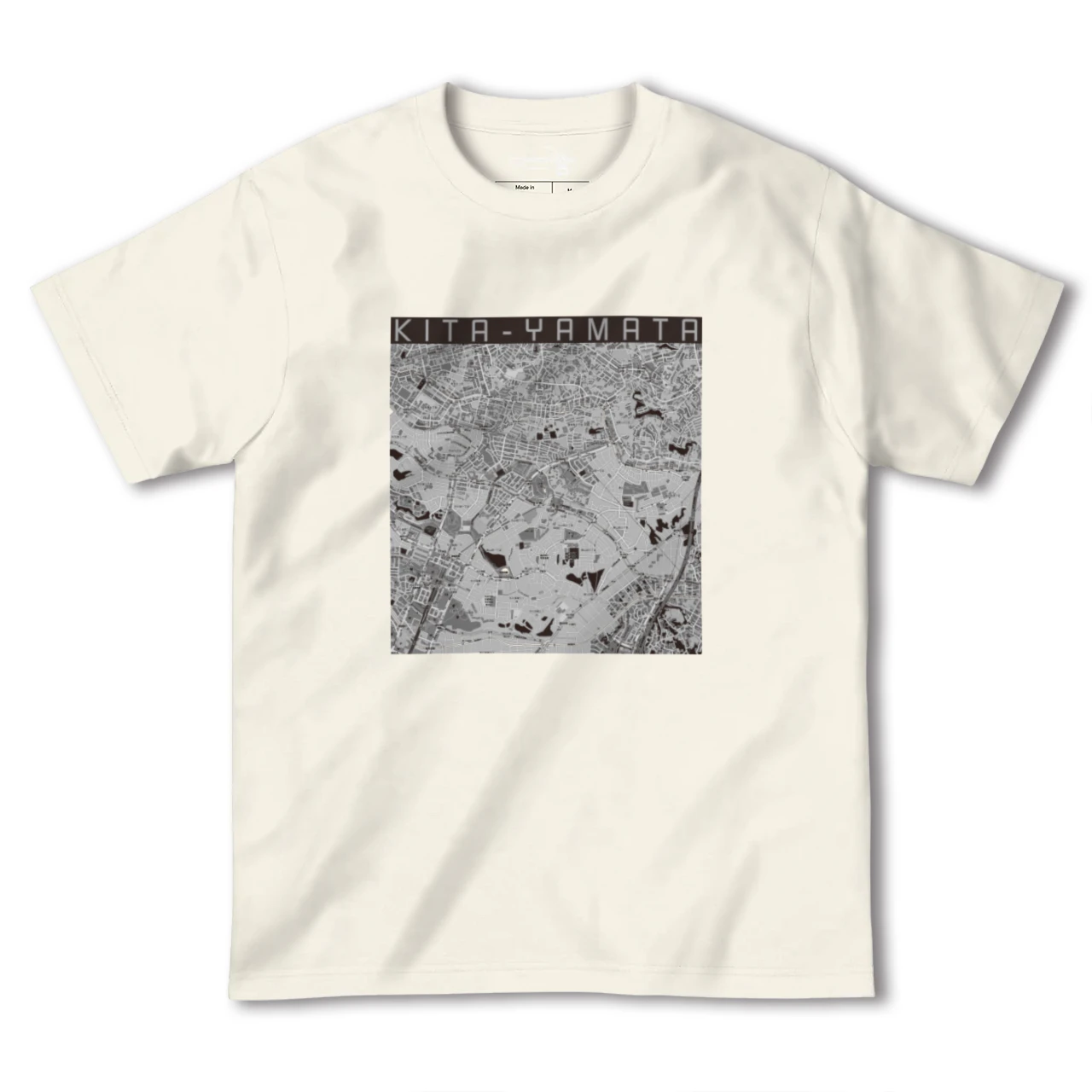 【北山田(神奈川県)】地図柄ヘビーウェイトTシャツ