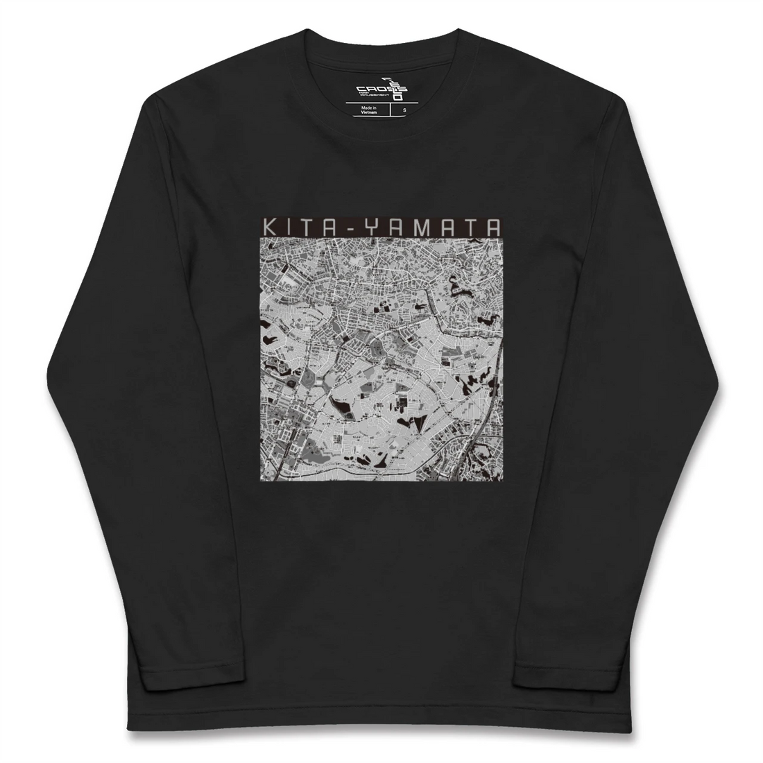 【北山田(神奈川県)】地図柄ロングスリーブTシャツ