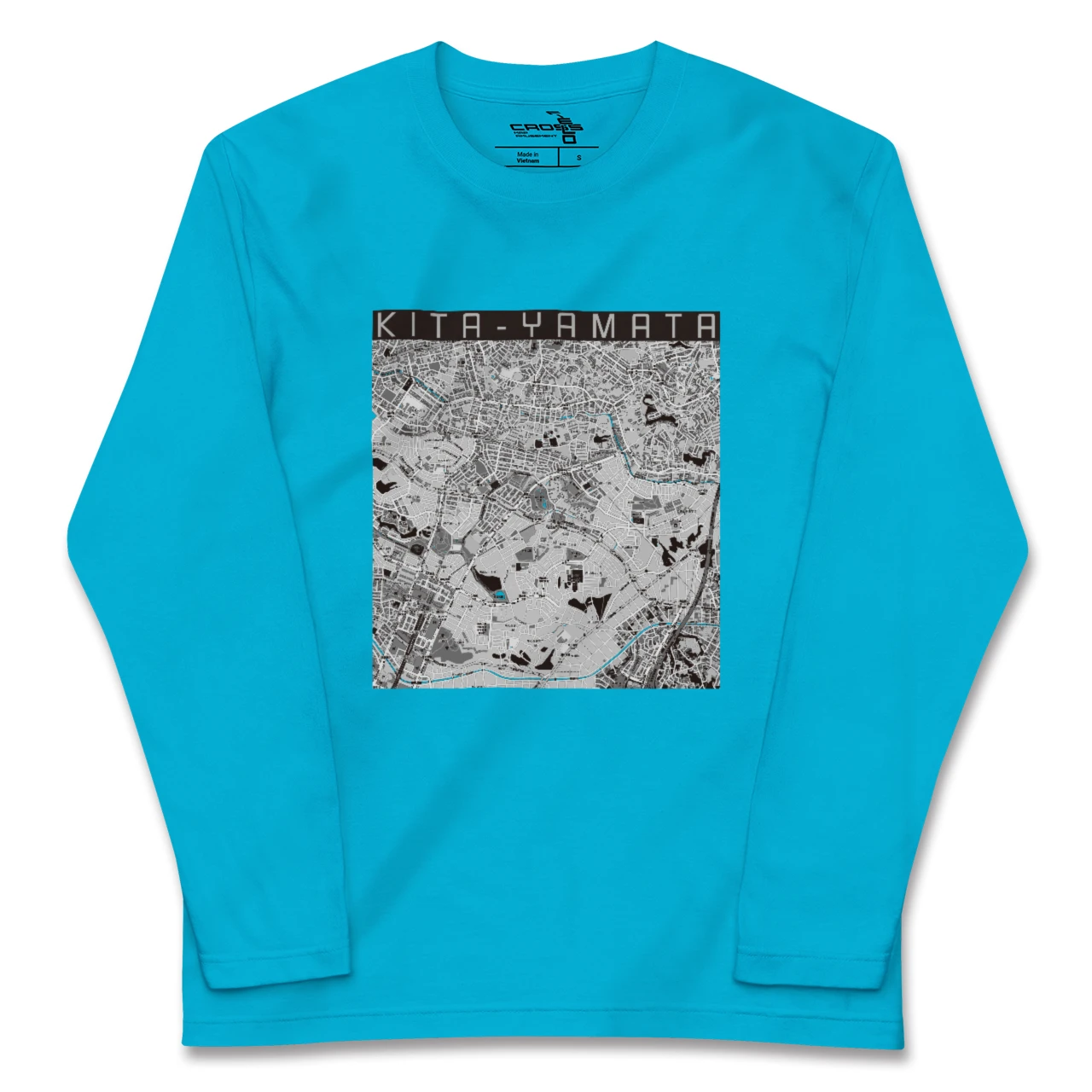 【北山田(神奈川県)】地図柄ロングスリーブTシャツ
