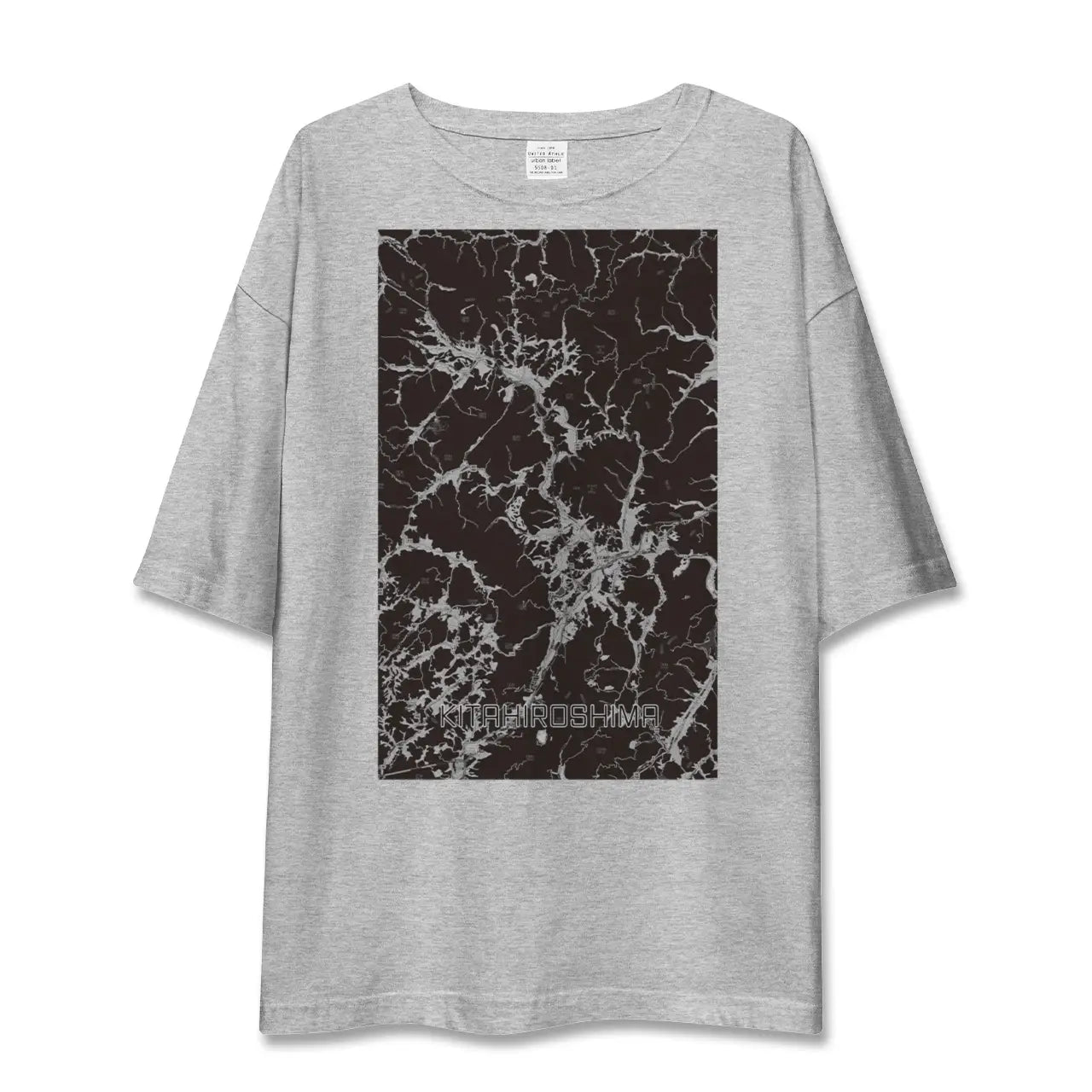 【北広島(広島県)(広島県)】地図柄ビッグシルエットTシャツ