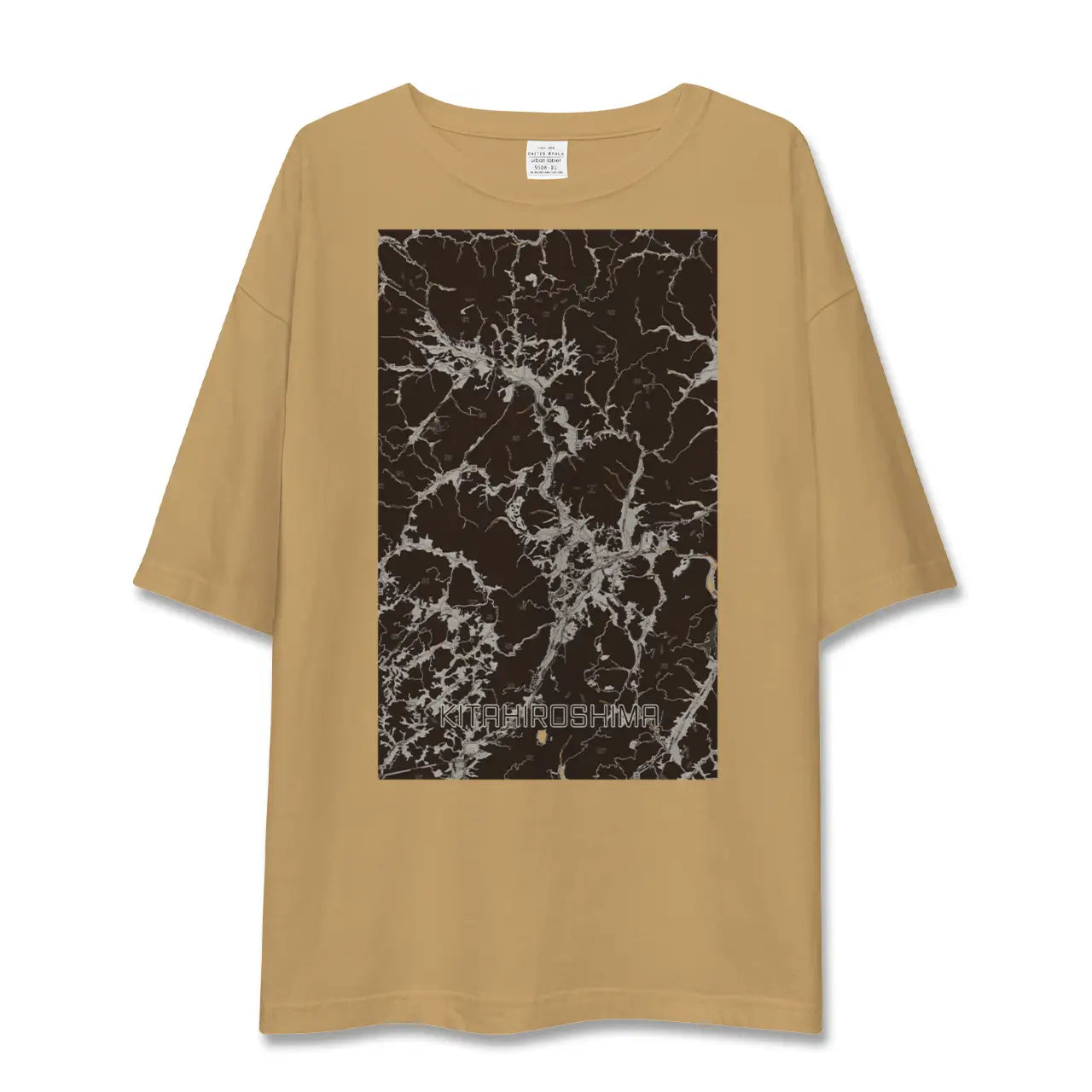【北広島(広島県)(広島県)】地図柄ビッグシルエットTシャツ
