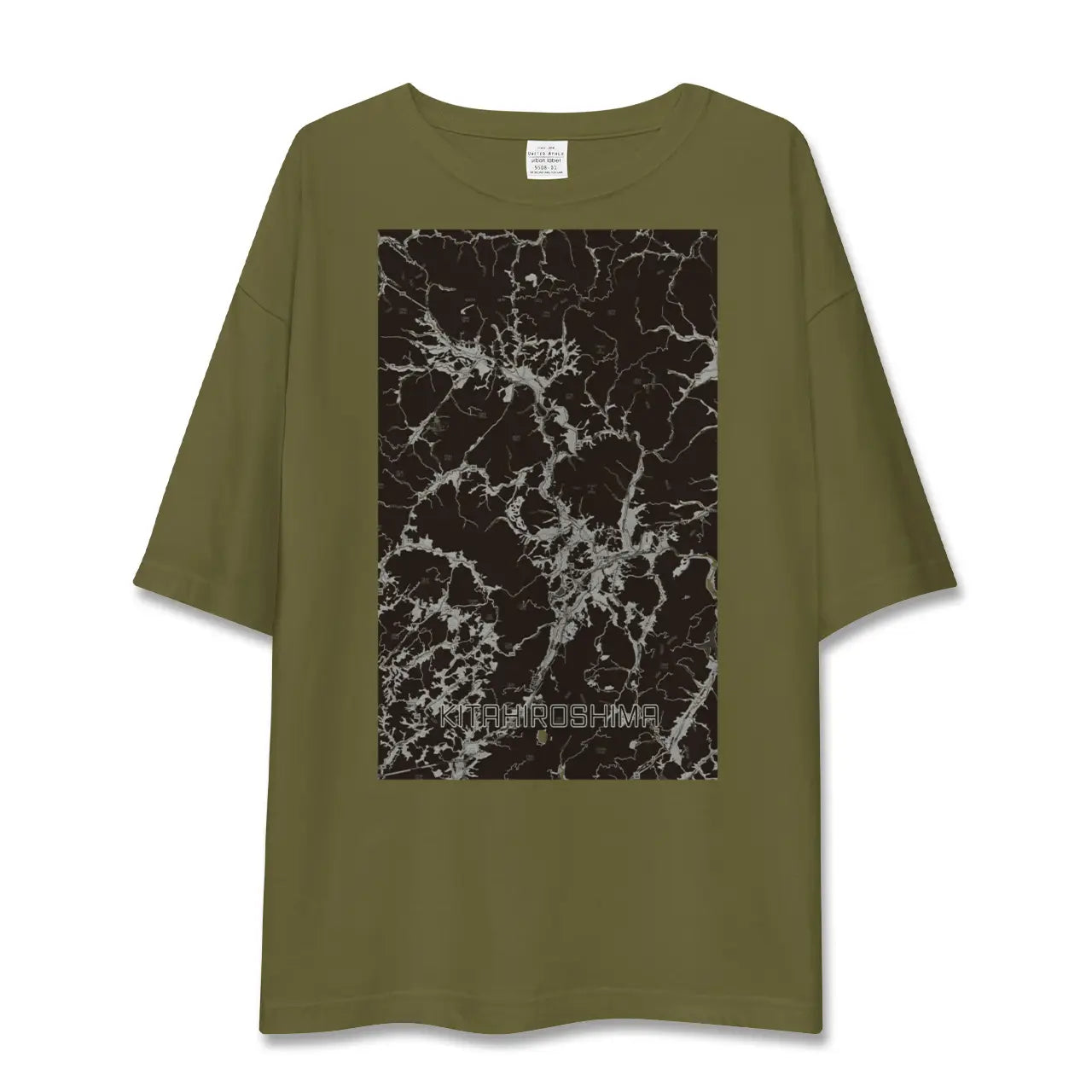 【北広島(広島県)(広島県)】地図柄ビッグシルエットTシャツ