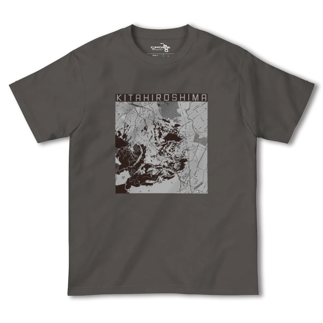 【北広島2(北海道)】地図柄ヘビーウェイトTシャツ