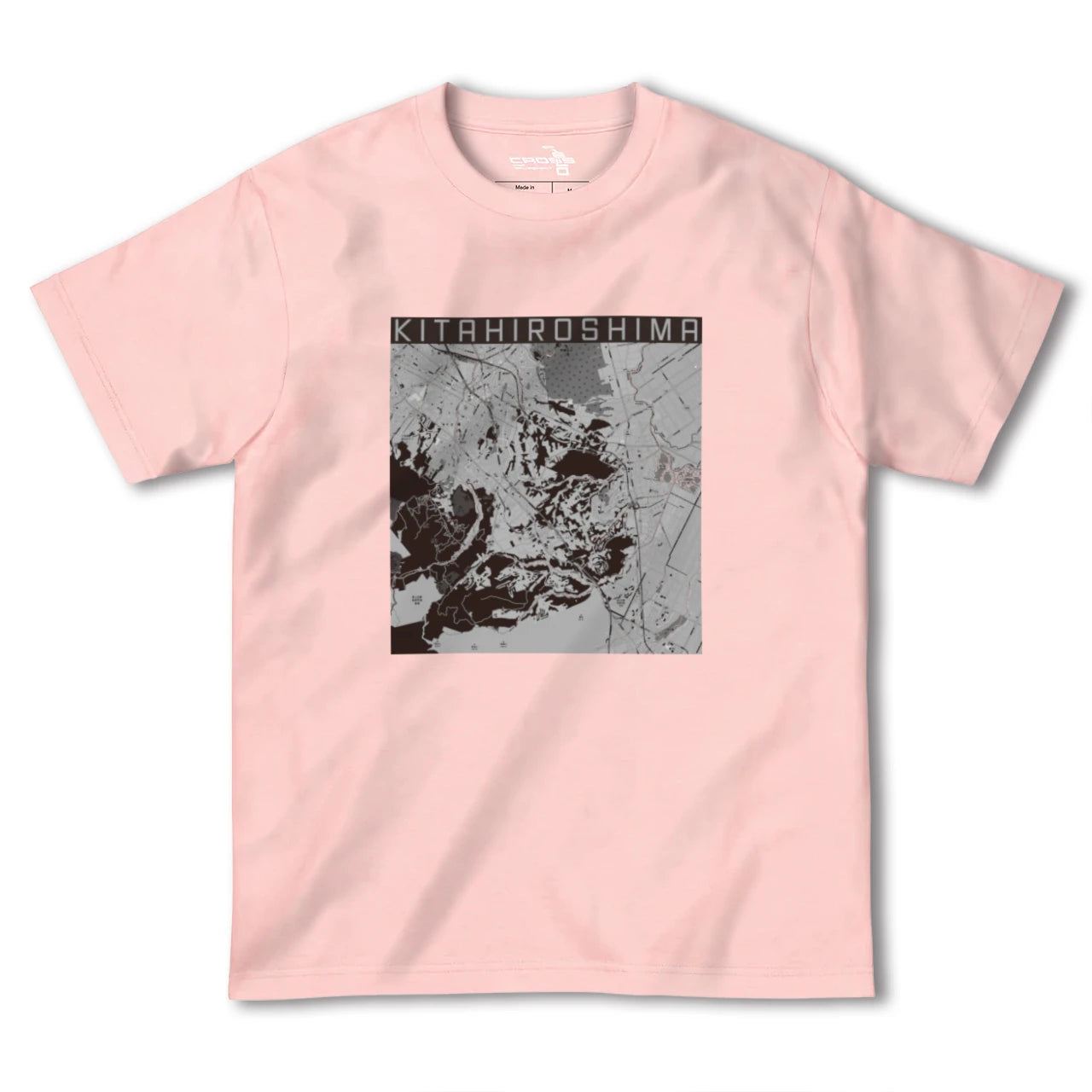 【北広島2(北海道)】地図柄ヘビーウェイトTシャツ