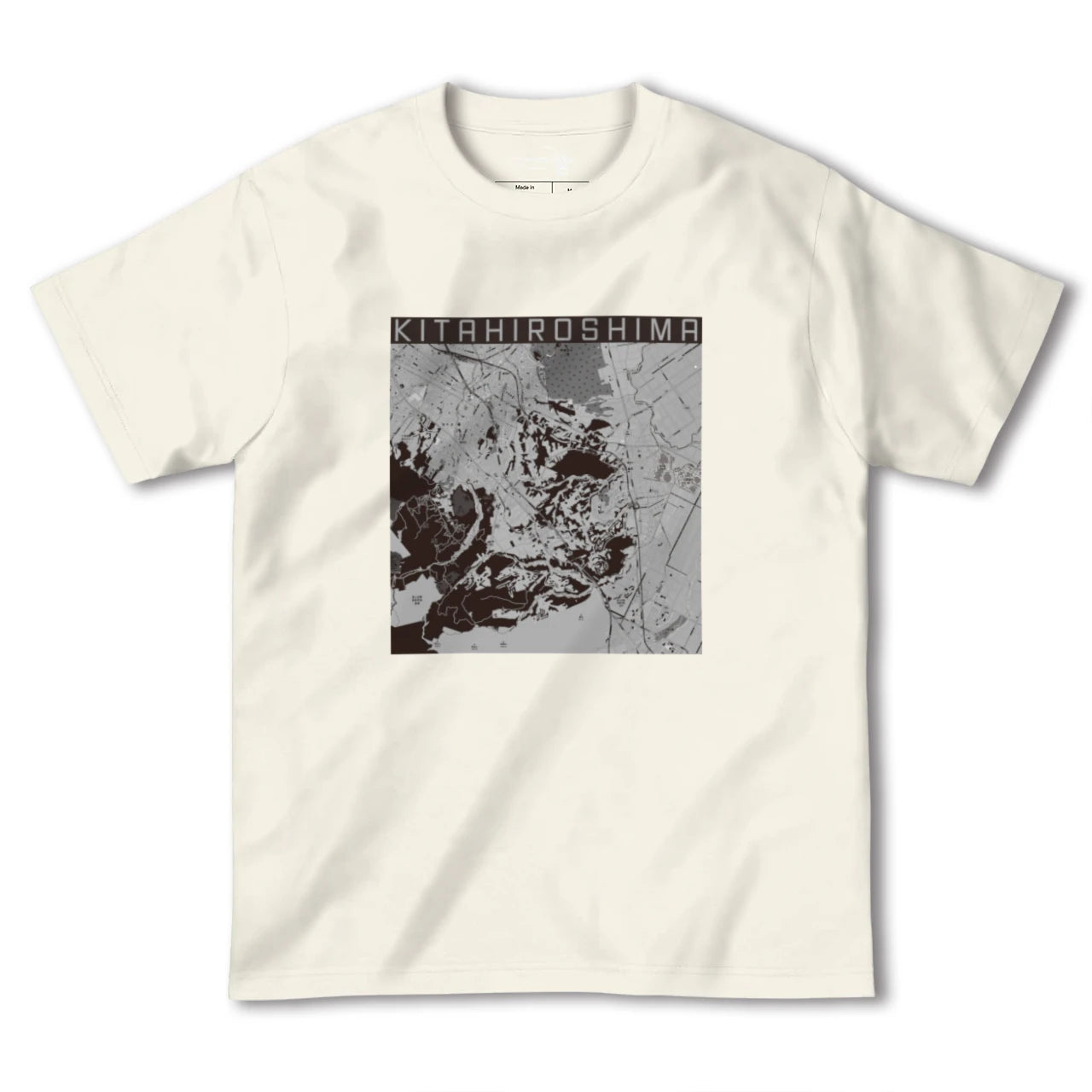 【北広島2(北海道)】地図柄ヘビーウェイトTシャツ