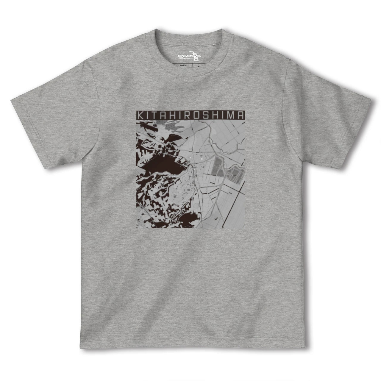 【北広島(北海道)】地図柄ヘビーウェイトTシャツ