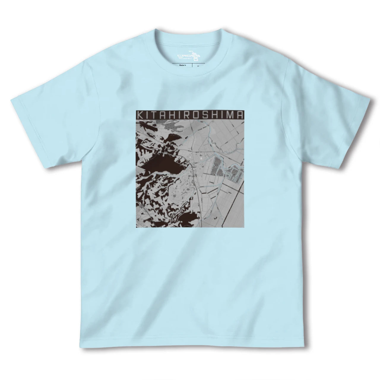【北広島(北海道)】地図柄ヘビーウェイトTシャツ