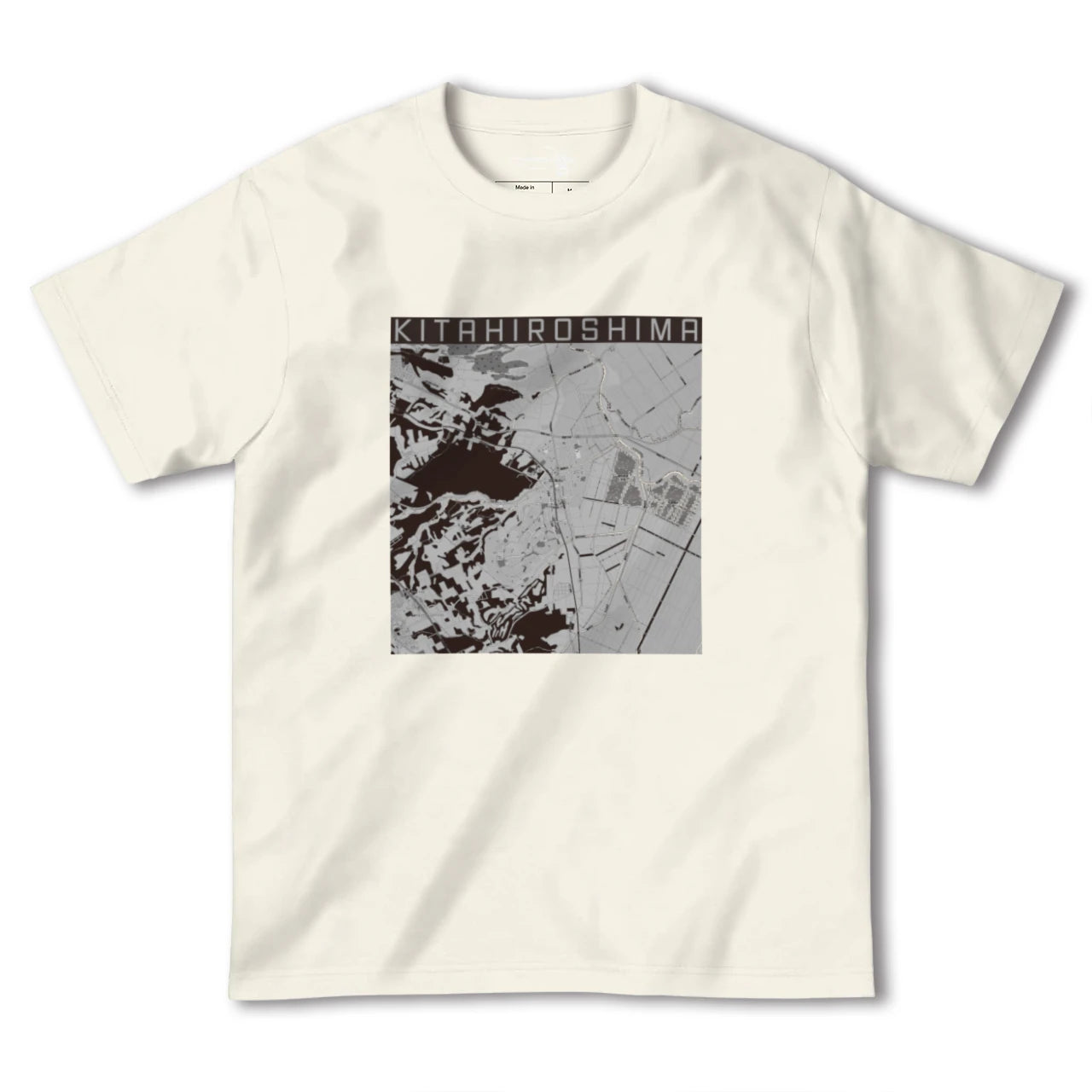 【北広島(北海道)】地図柄ヘビーウェイトTシャツ