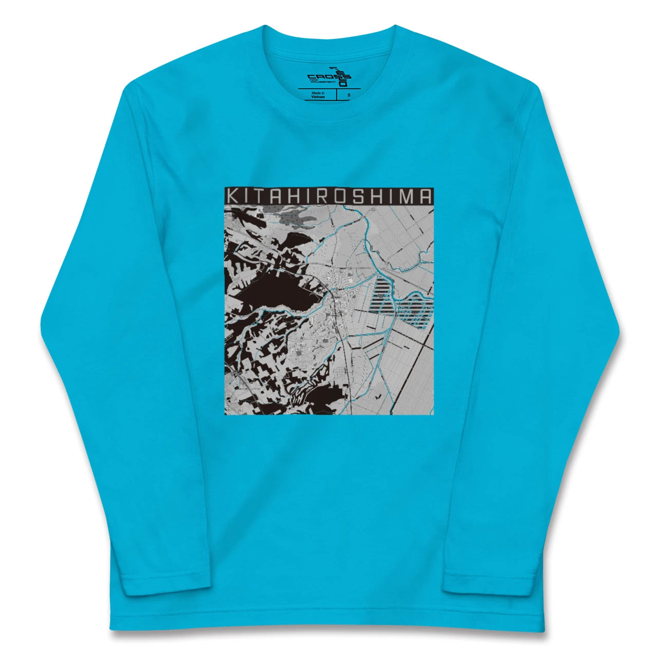 【北広島(北海道)】地図柄ロングスリーブTシャツ