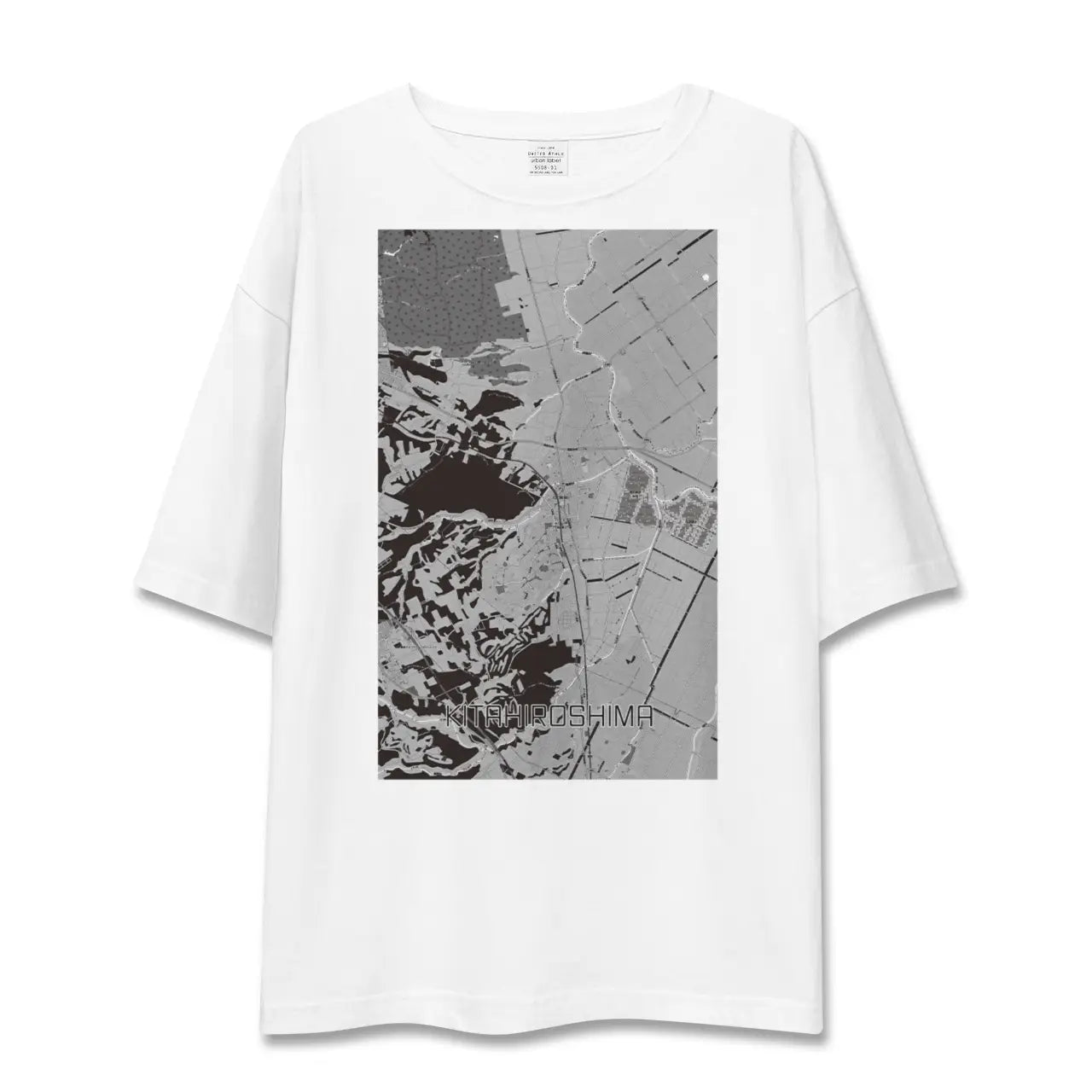 【北広島(北海道)】地図柄ビッグシルエットTシャツ