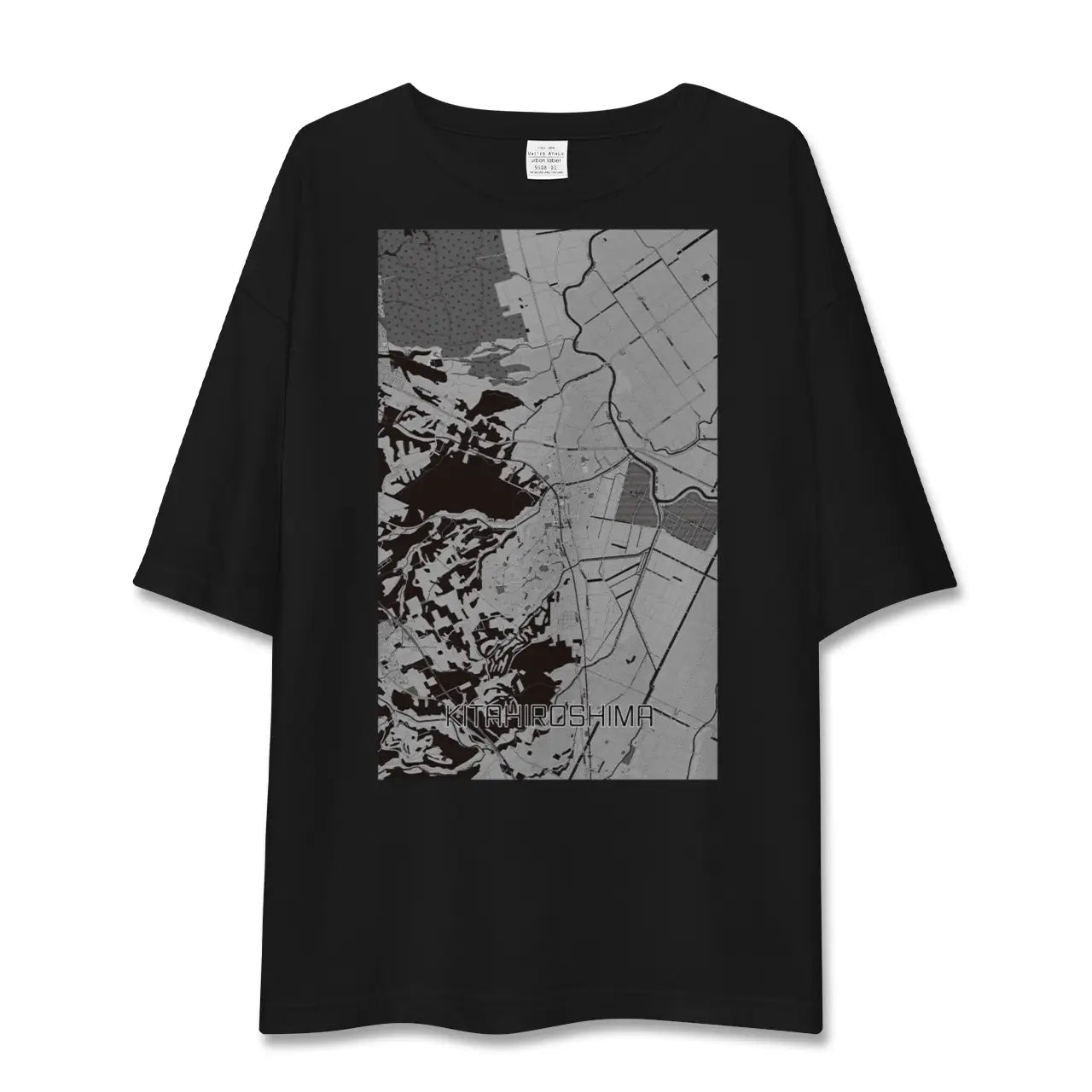 【北広島(北海道)】地図柄ビッグシルエットTシャツ