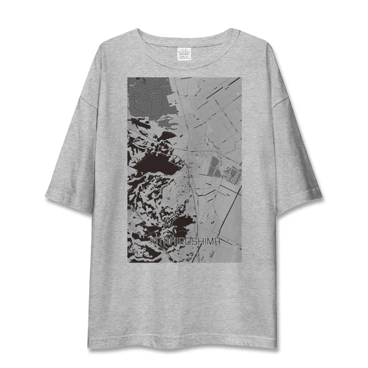 【北広島(北海道)】地図柄ビッグシルエットTシャツ