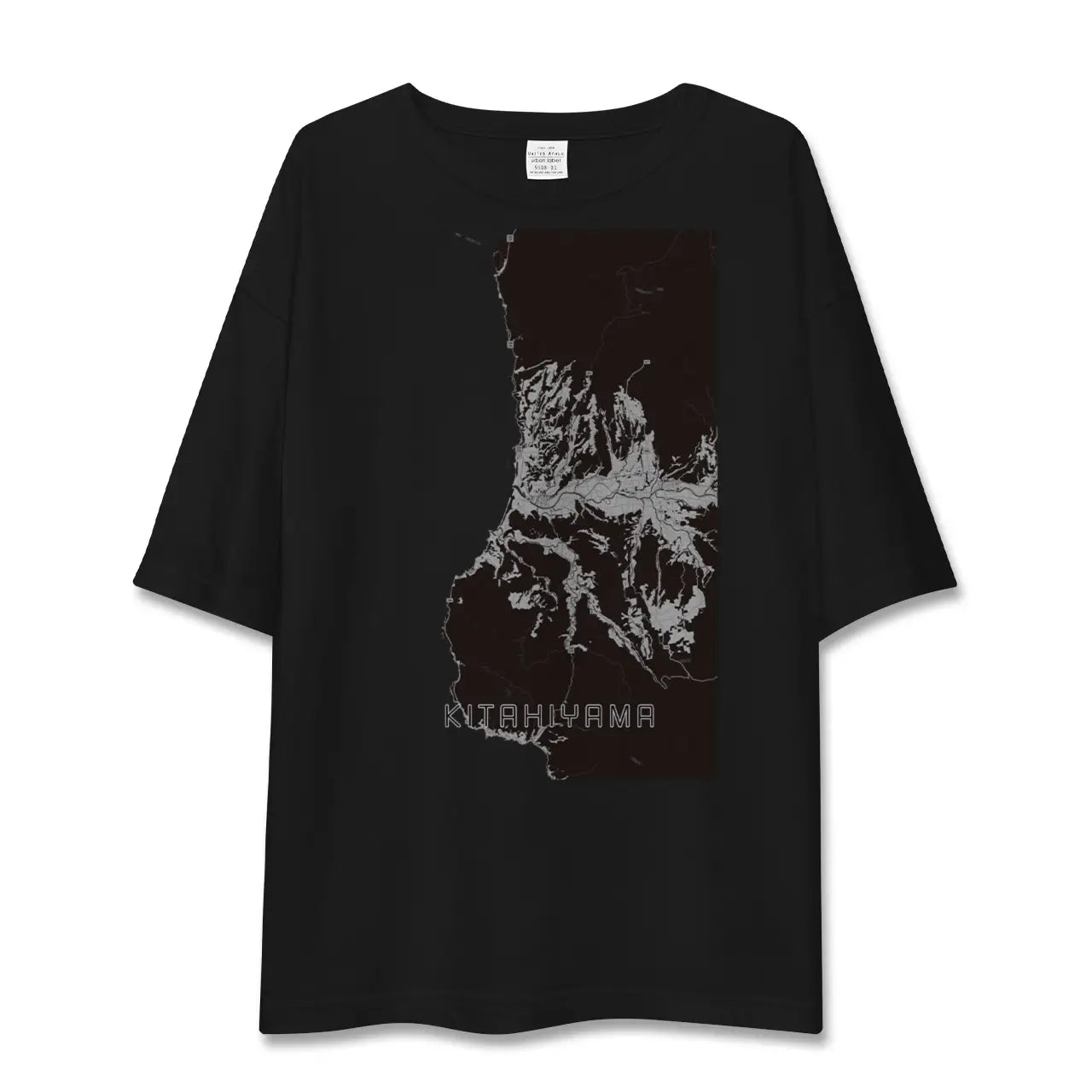 【北檜山(北海道)】地図柄ビッグシルエットTシャツ