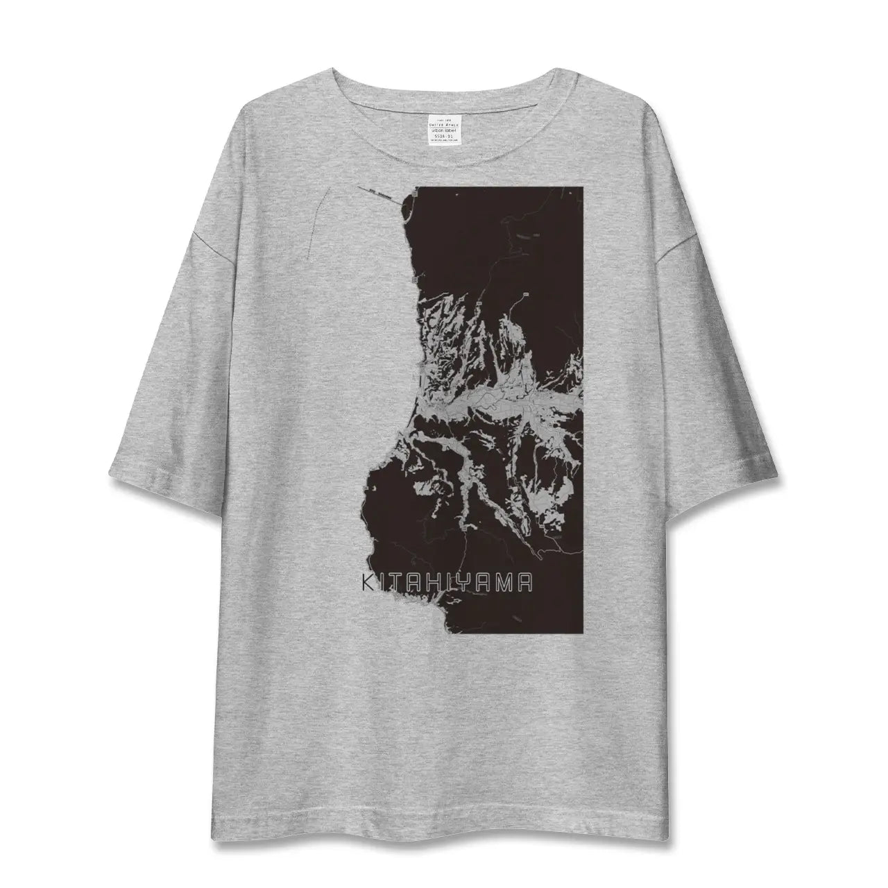 【北檜山(北海道)】地図柄ビッグシルエットTシャツ