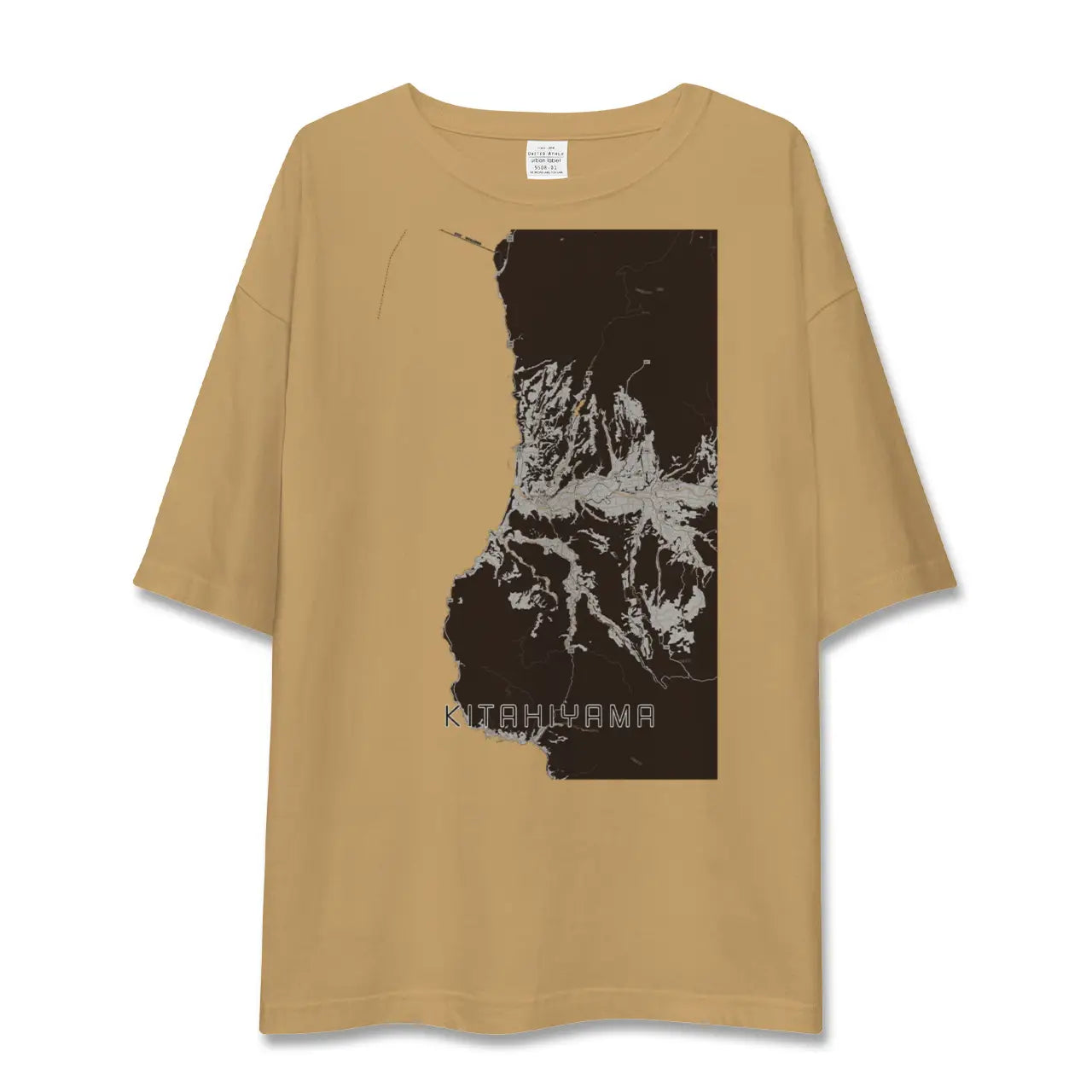 【北檜山(北海道)】地図柄ビッグシルエットTシャツ