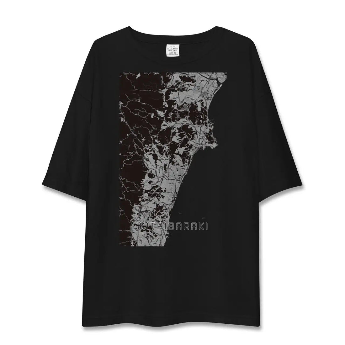 【北茨城(茨城県)】地図柄ビッグシルエットTシャツ
