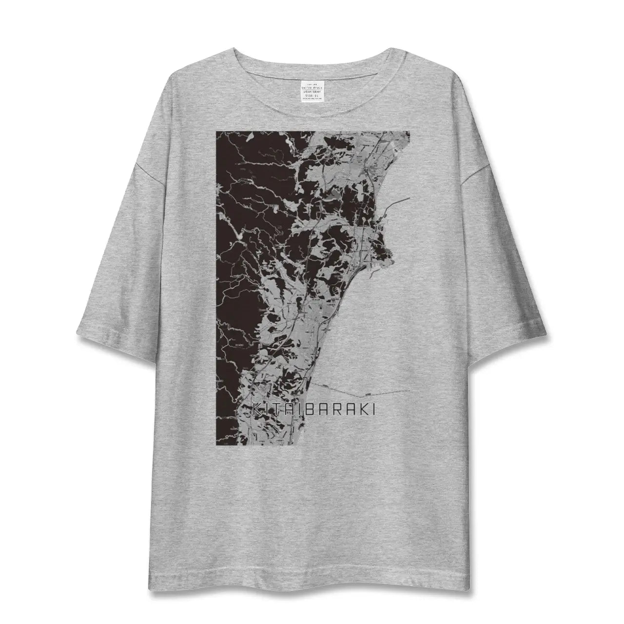 【北茨城(茨城県)】地図柄ビッグシルエットTシャツ