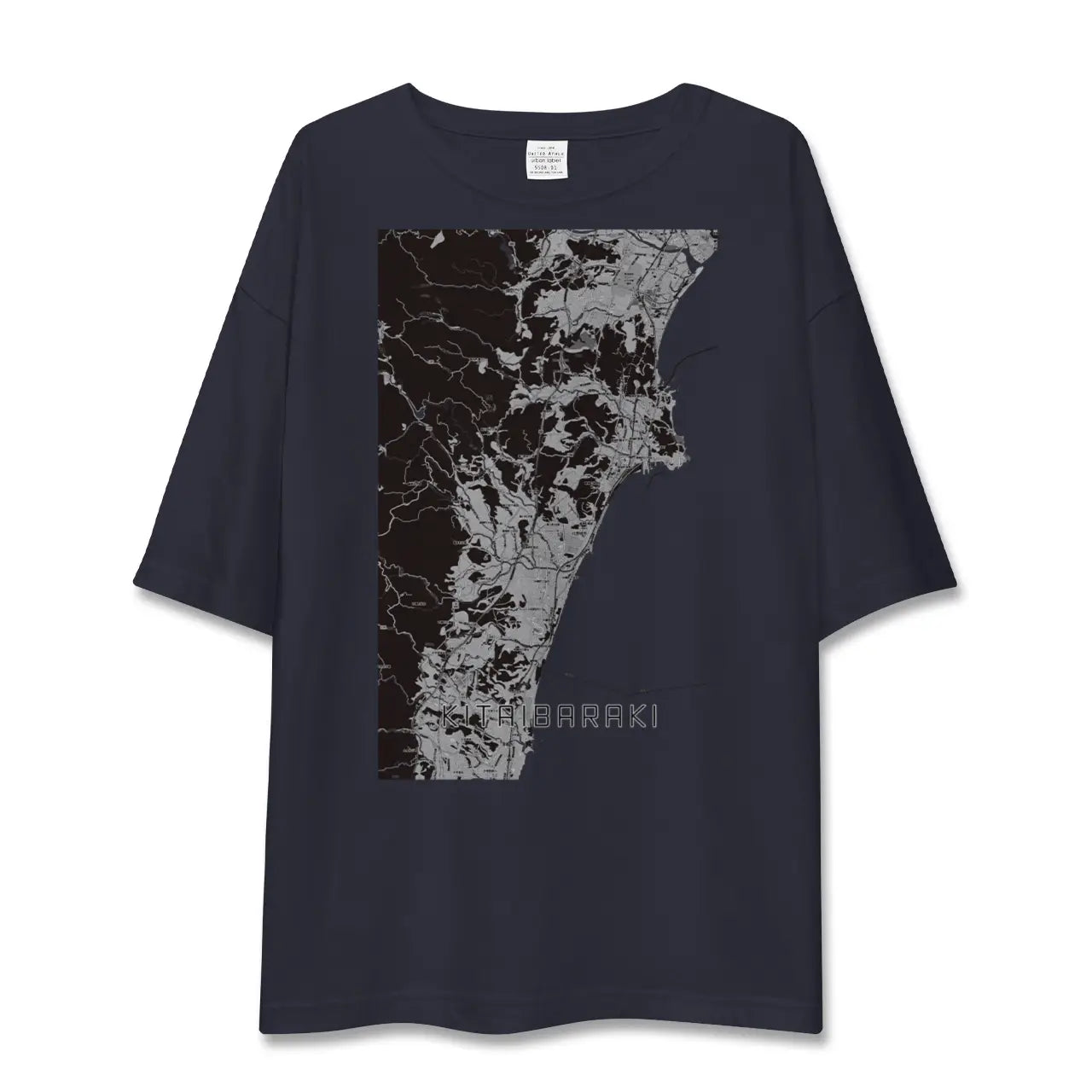 【北茨城(茨城県)】地図柄ビッグシルエットTシャツ