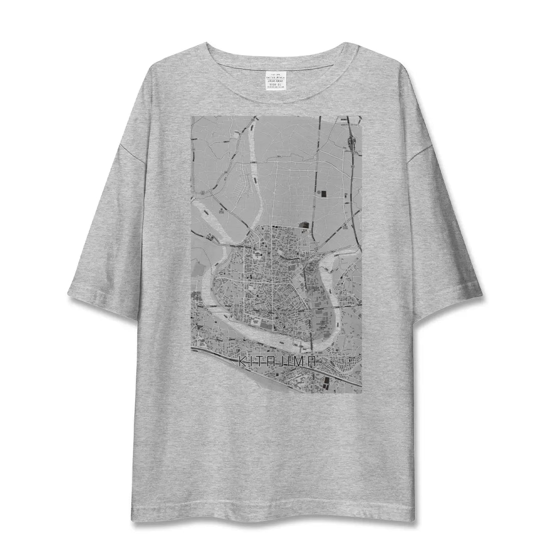 【北島(徳島県)】地図柄ビッグシルエットTシャツ