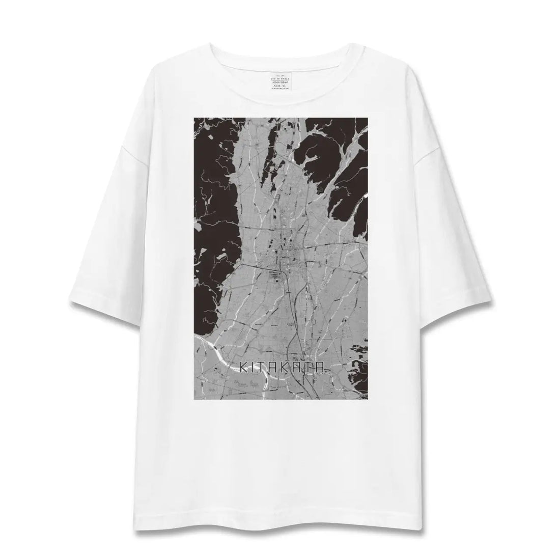 【喜多方(福島県)】地図柄ビッグシルエットTシャツ