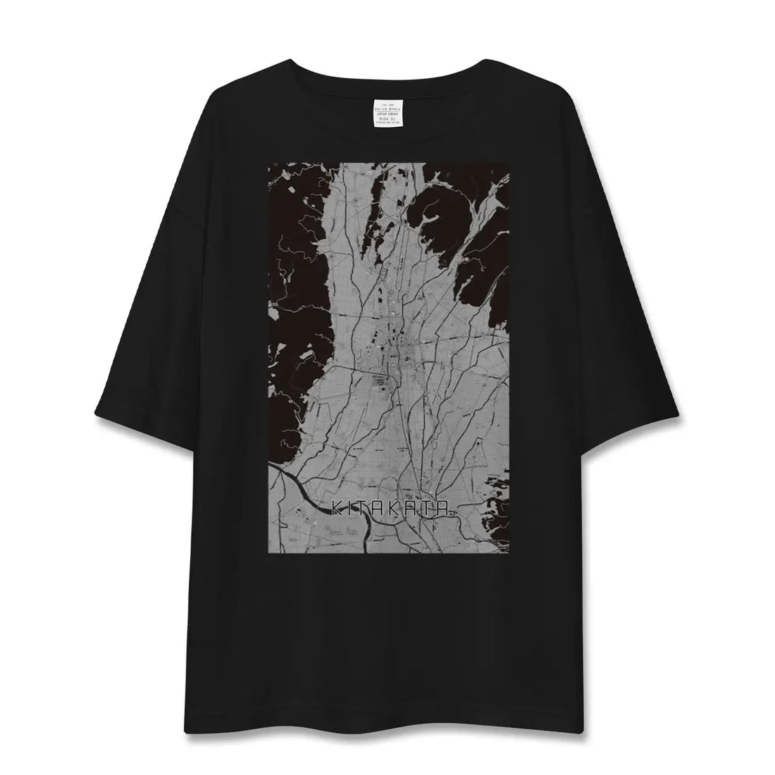 【喜多方(福島県)】地図柄ビッグシルエットTシャツ