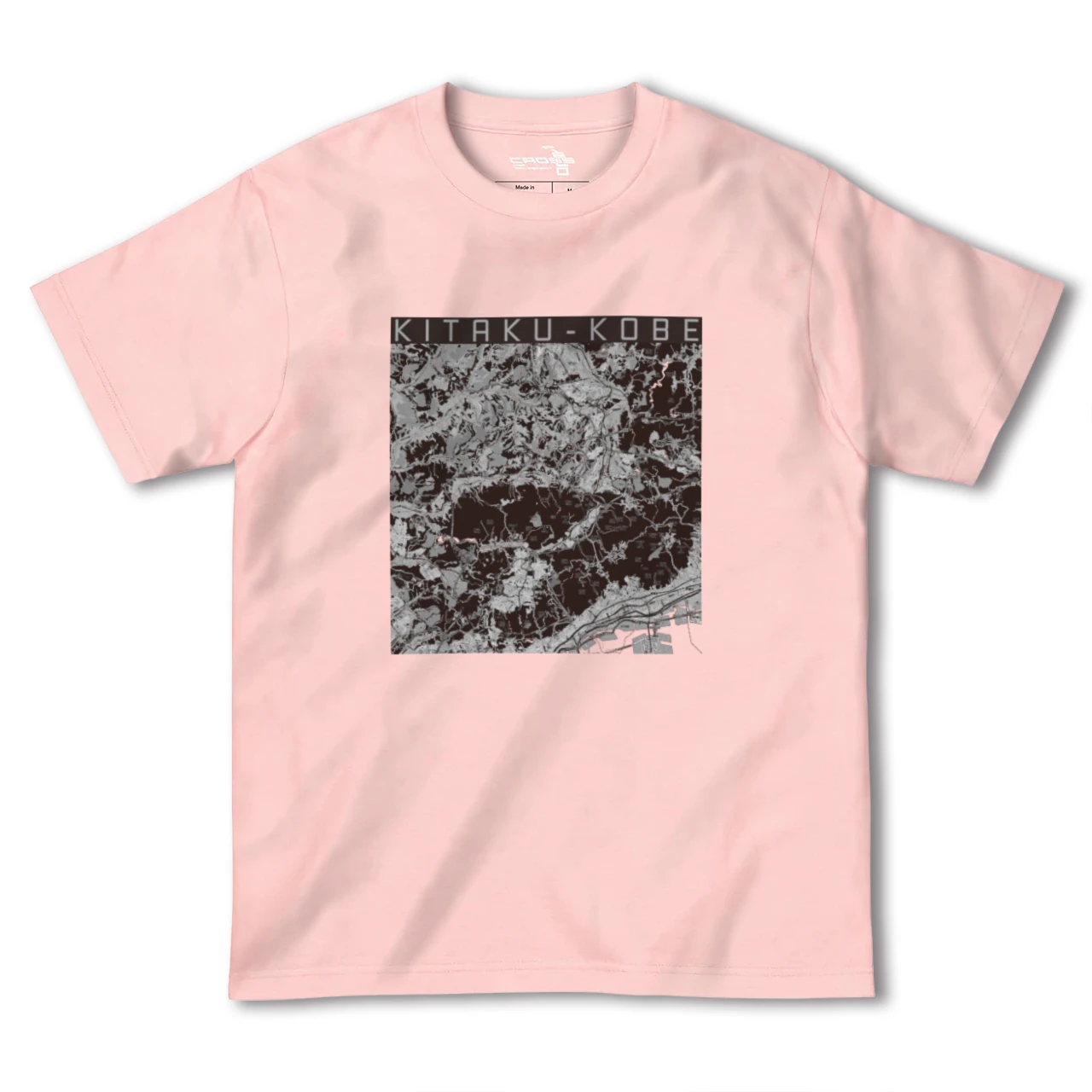 【北区(神戸市)(兵庫県)】地図柄ヘビーウェイトTシャツ