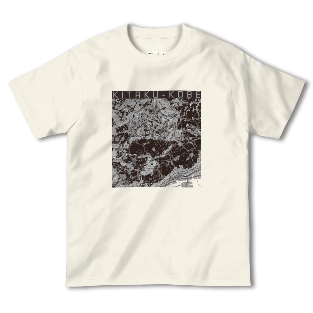 【北区(神戸市)(兵庫県)】地図柄ヘビーウェイトTシャツ