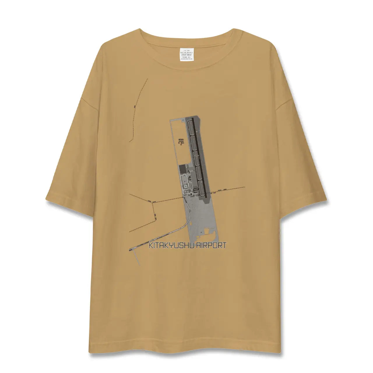 【北九州空港(福岡県)】地図柄ビッグシルエットTシャツ