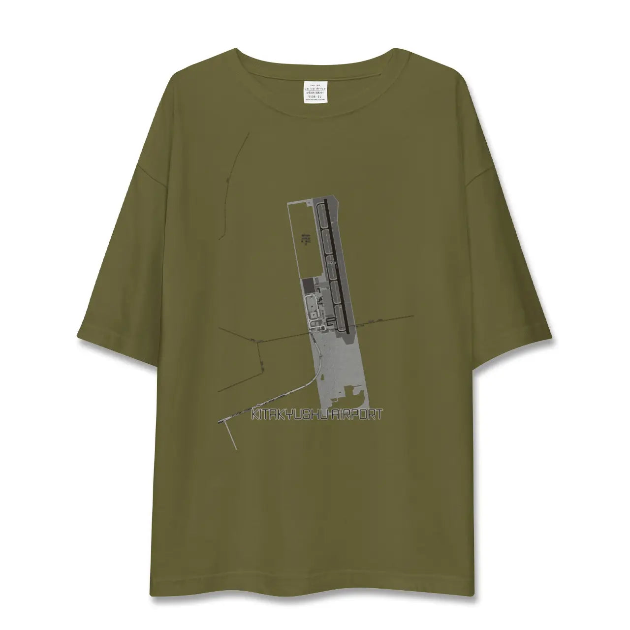 【北九州空港(福岡県)】地図柄ビッグシルエットTシャツ