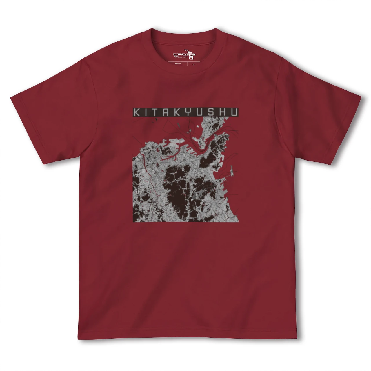 【北九州(福岡県)】地図柄ヘビーウェイトTシャツ