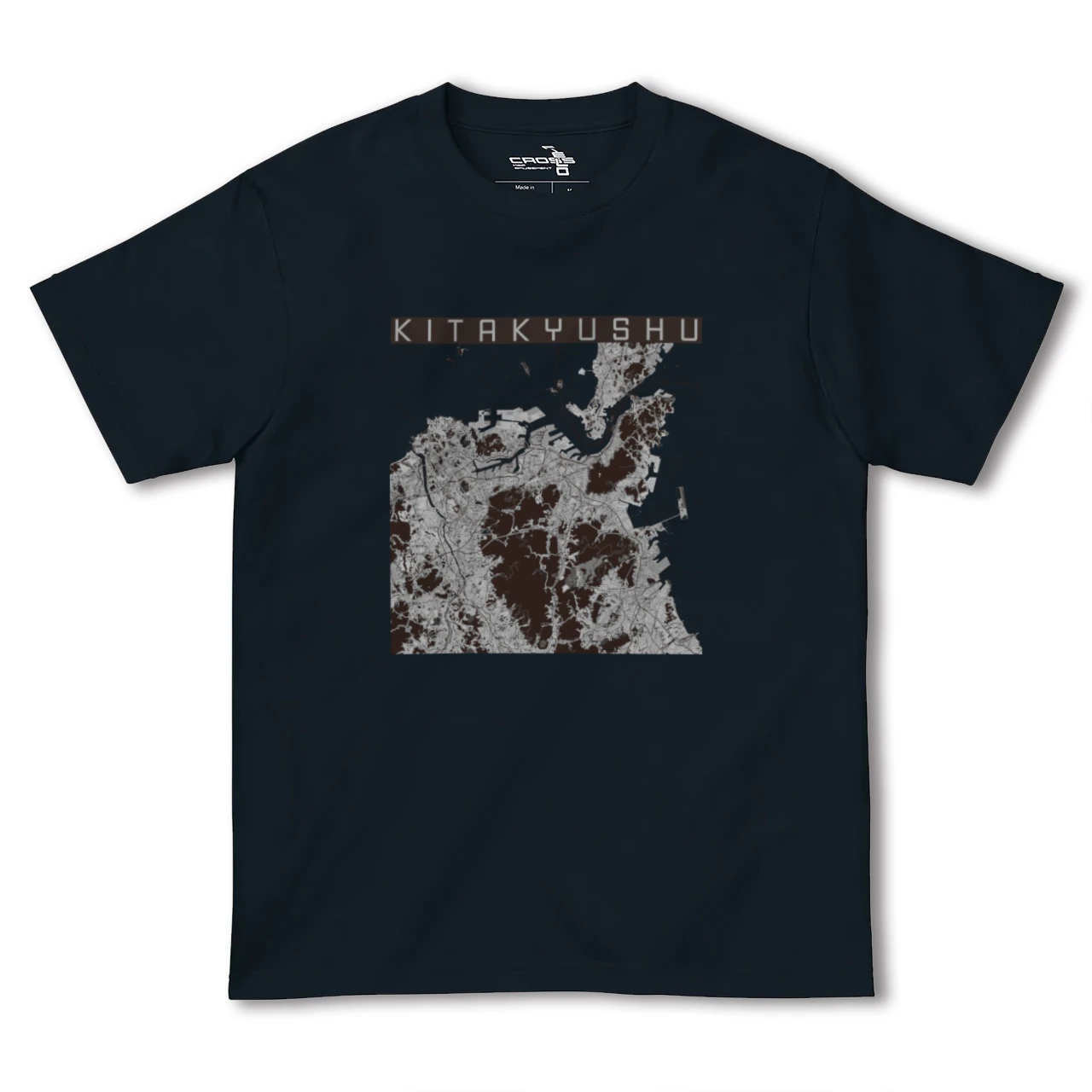 【北九州(福岡県)】地図柄ヘビーウェイトTシャツ