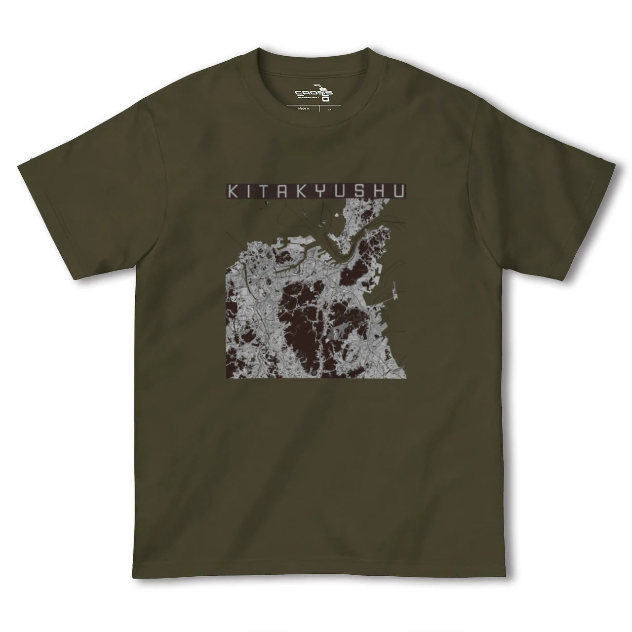【北九州(福岡県)】地図柄ヘビーウェイトTシャツ