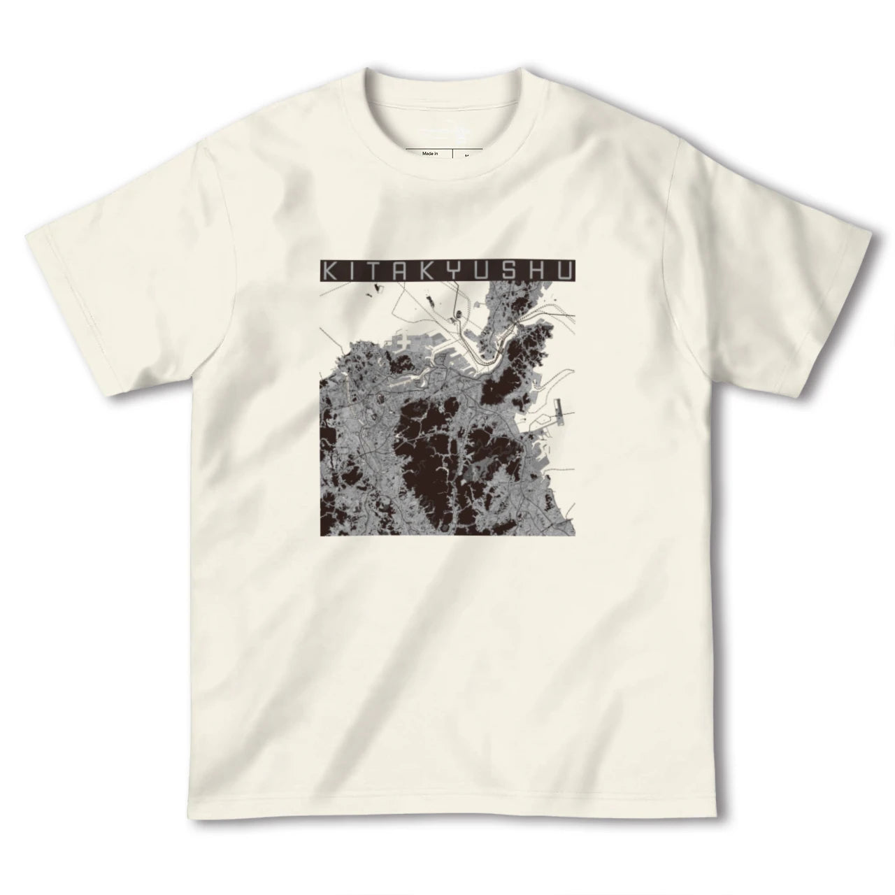 【北九州(福岡県)】地図柄ヘビーウェイトTシャツ