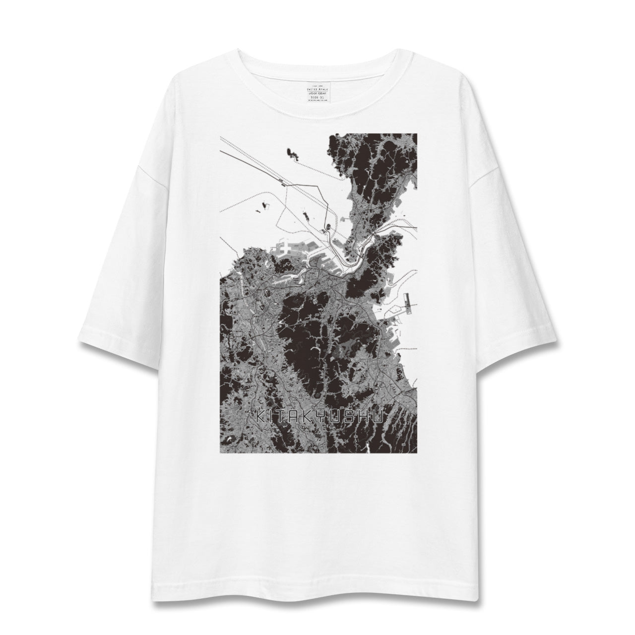【北九州(福岡県)】地図柄ビッグシルエットTシャツ
