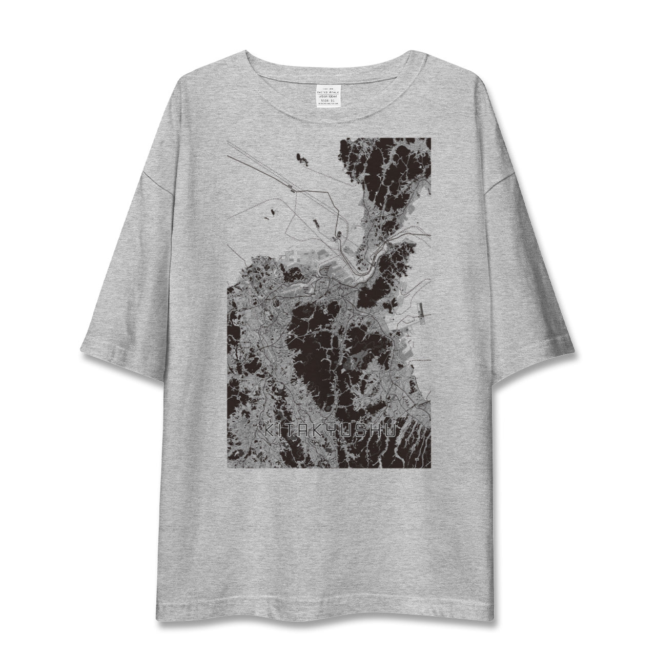 【北九州(福岡県)】地図柄ビッグシルエットTシャツ