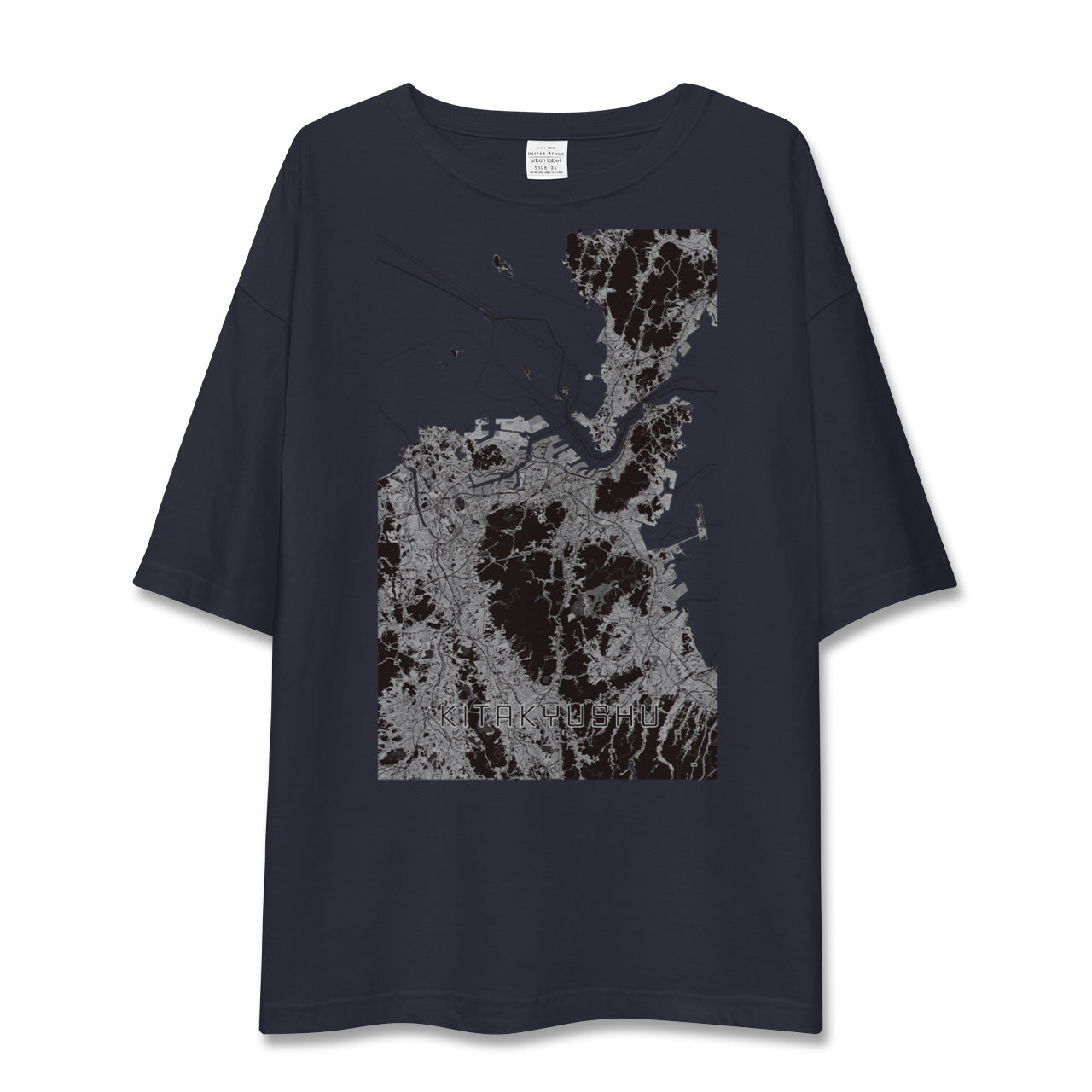 【北九州(福岡県)】地図柄ビッグシルエットTシャツ