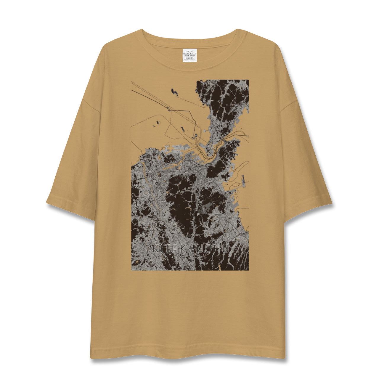 【北九州(福岡県)】地図柄ビッグシルエットTシャツ