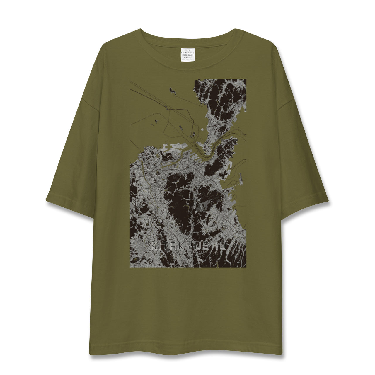 【北九州(福岡県)】地図柄ビッグシルエットTシャツ