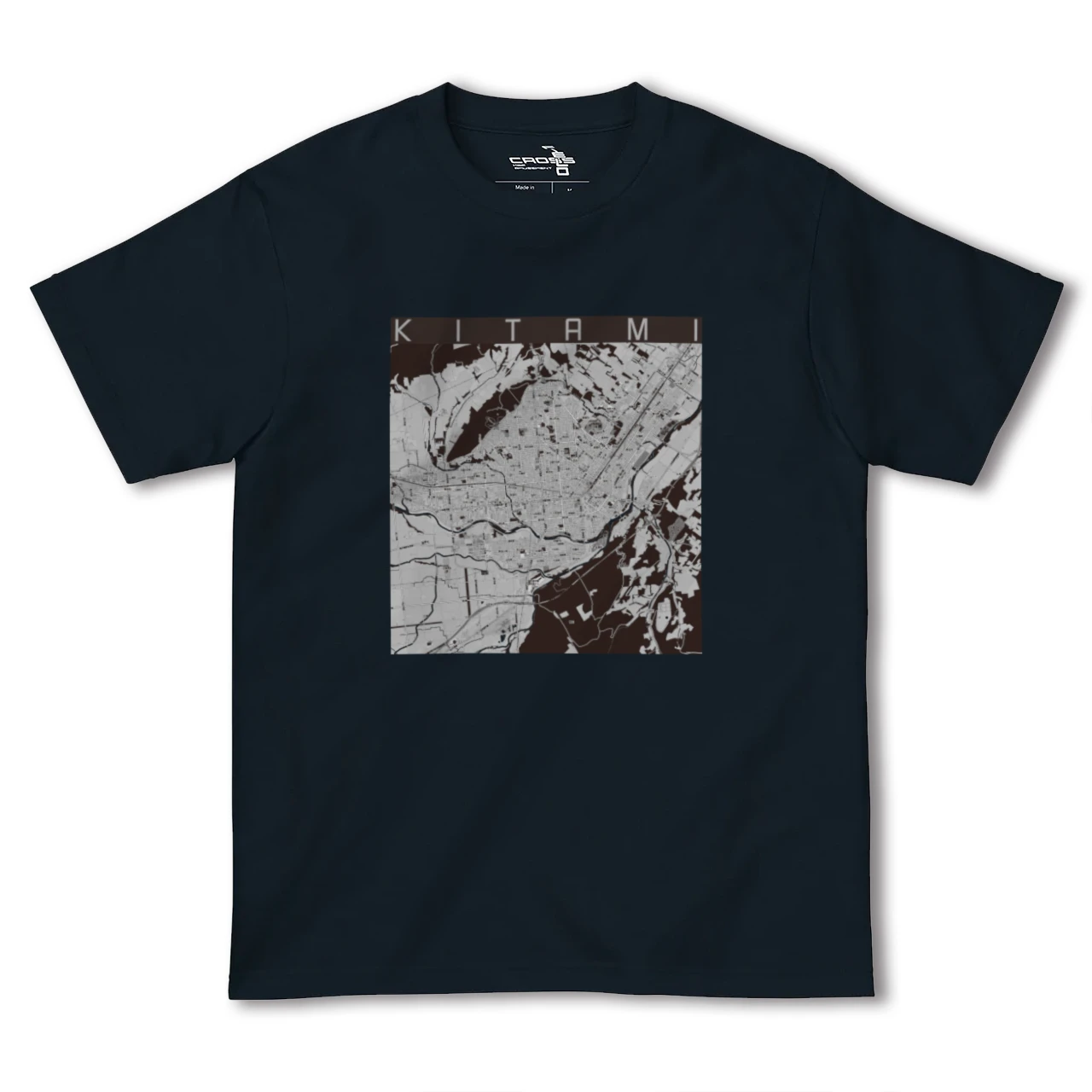 【北見(北海道)】地図柄ヘビーウェイトTシャツ