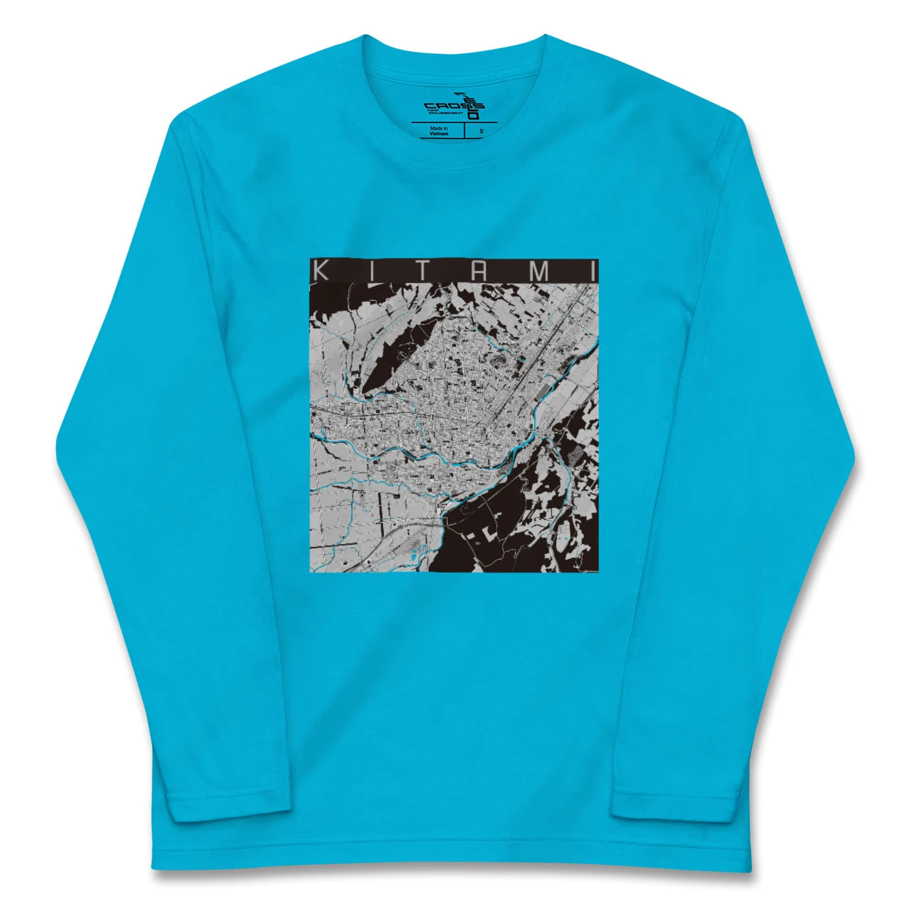 【北見(北海道)】地図柄ロングスリーブTシャツ