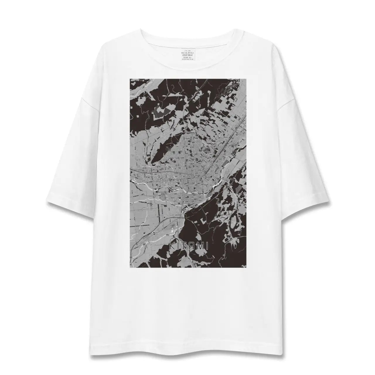 【北見(北海道)】地図柄ビッグシルエットTシャツ