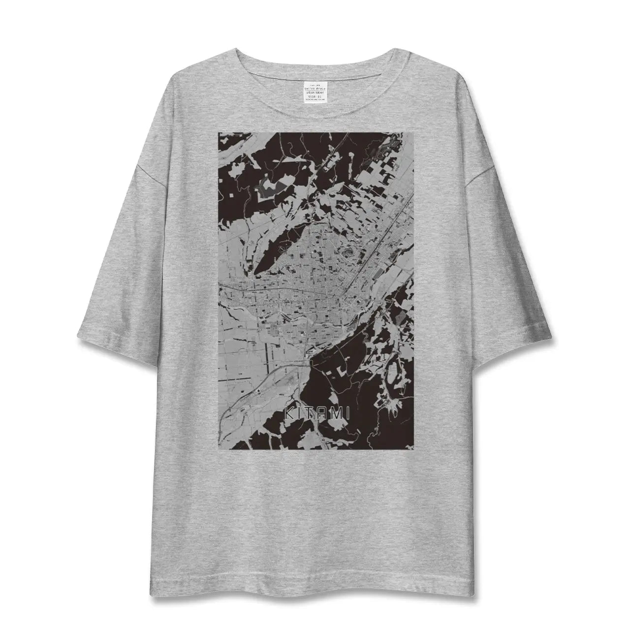 【北見(北海道)】地図柄ビッグシルエットTシャツ