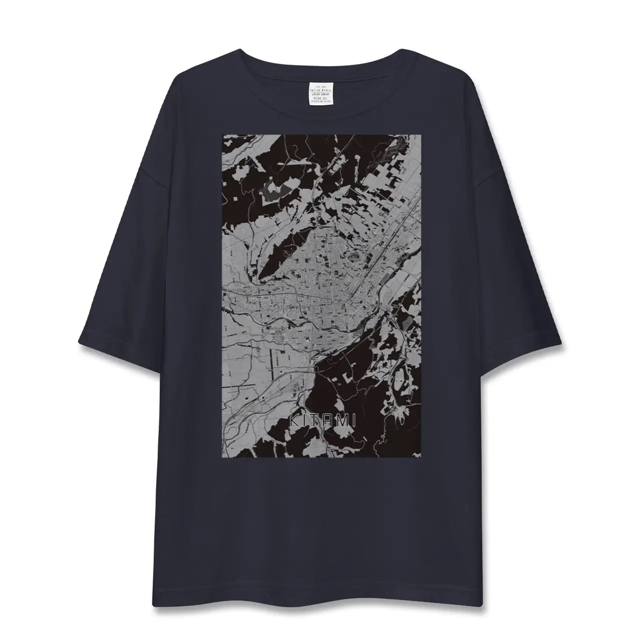 【北見(北海道)】地図柄ビッグシルエットTシャツ