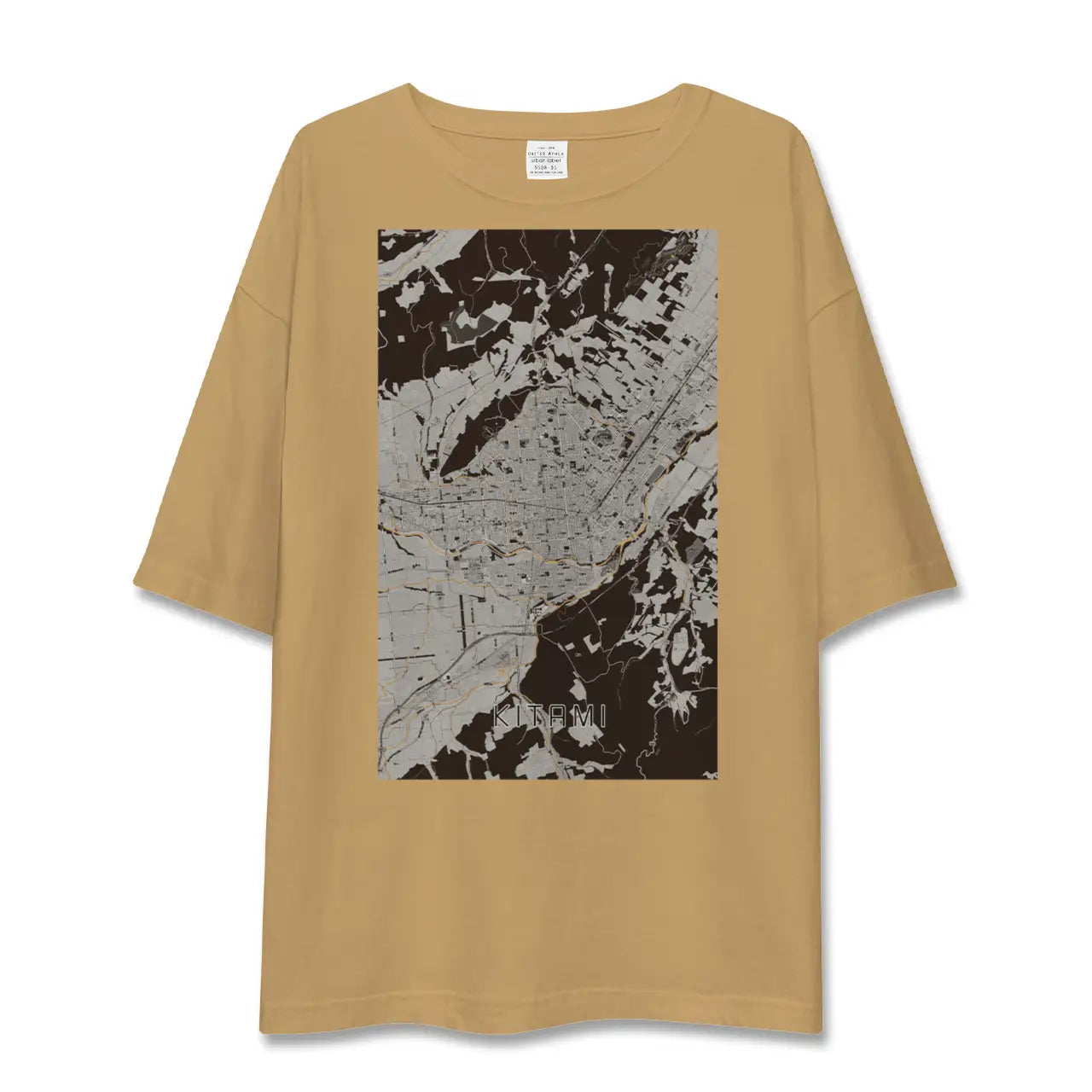 【北見(北海道)】地図柄ビッグシルエットTシャツ