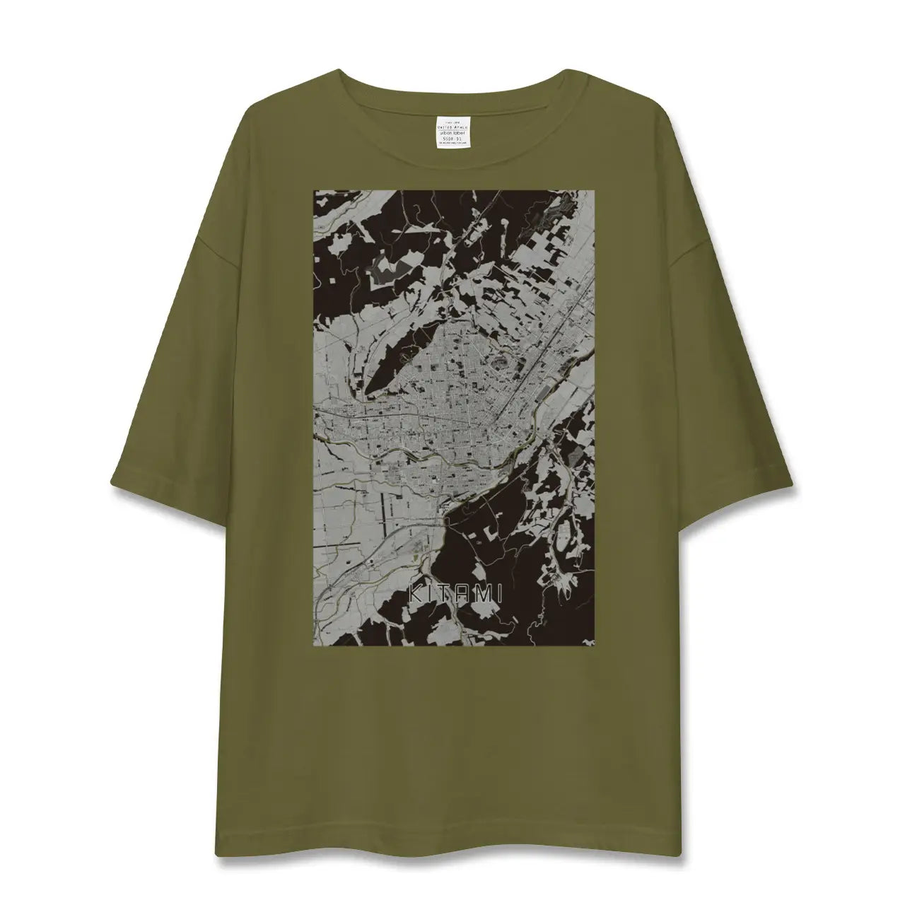 【北見(北海道)】地図柄ビッグシルエットTシャツ
