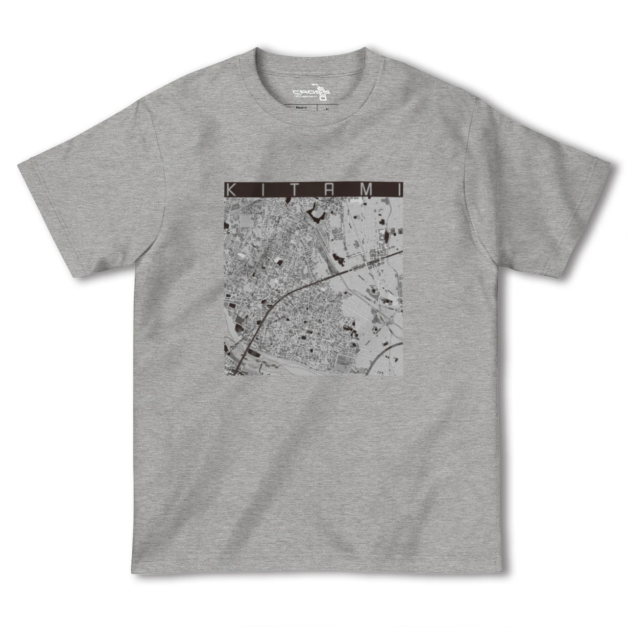 【喜多見(東京都)】地図柄ヘビーウェイトTシャツ
